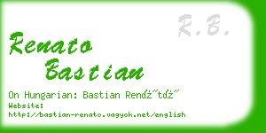 renato bastian business card